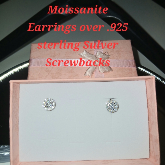 Jewelry - Moissanite Sterling Silver Earrings